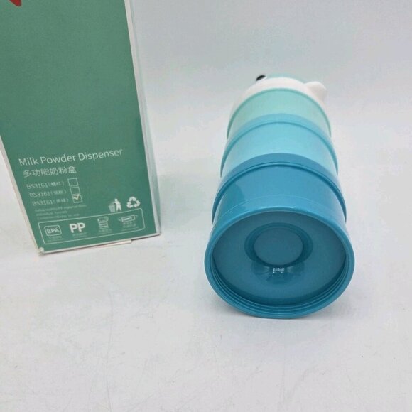 Bo Jungle Powder Container Whaly Blue Milk Powder Dispenser BS3161 Formula Whale - Picture 8 of 9